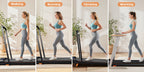 Incline Walking Pad Treadmill with LED Display for Home and Office Walking, Jogging or Running