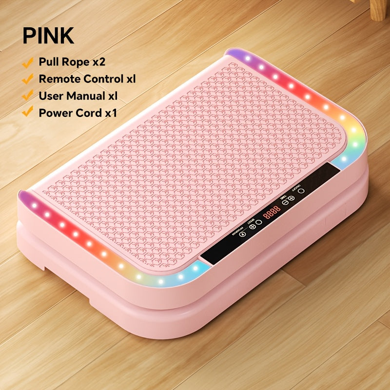 PJ Vibration Board Fitness Equipment Is Used for Drainage And Promoting Microcirculation. It Is A Home-use Vibration Fitness Platform Suitable for Both Men And Women, Equipped with 7 Types Of LED Lights, (with A Weight Capacity Of 440 Pounds)