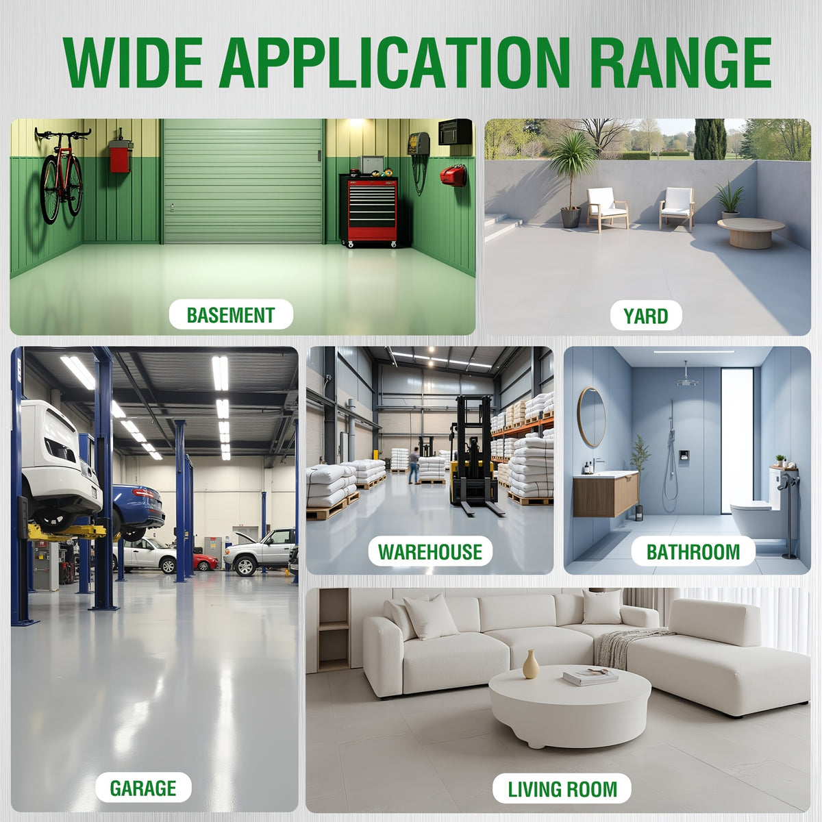[Epoxy Floor Paint] Epoxy Floor Paint, 5 Gallon For Garage Paint, Waterproof Coating Floor Paint For Garages Basements, Single Component, Scratch Resistant, Ready To Use For Garage Paint, InteriorExterior Concrete Floor Paint For Porches, Interior Walls