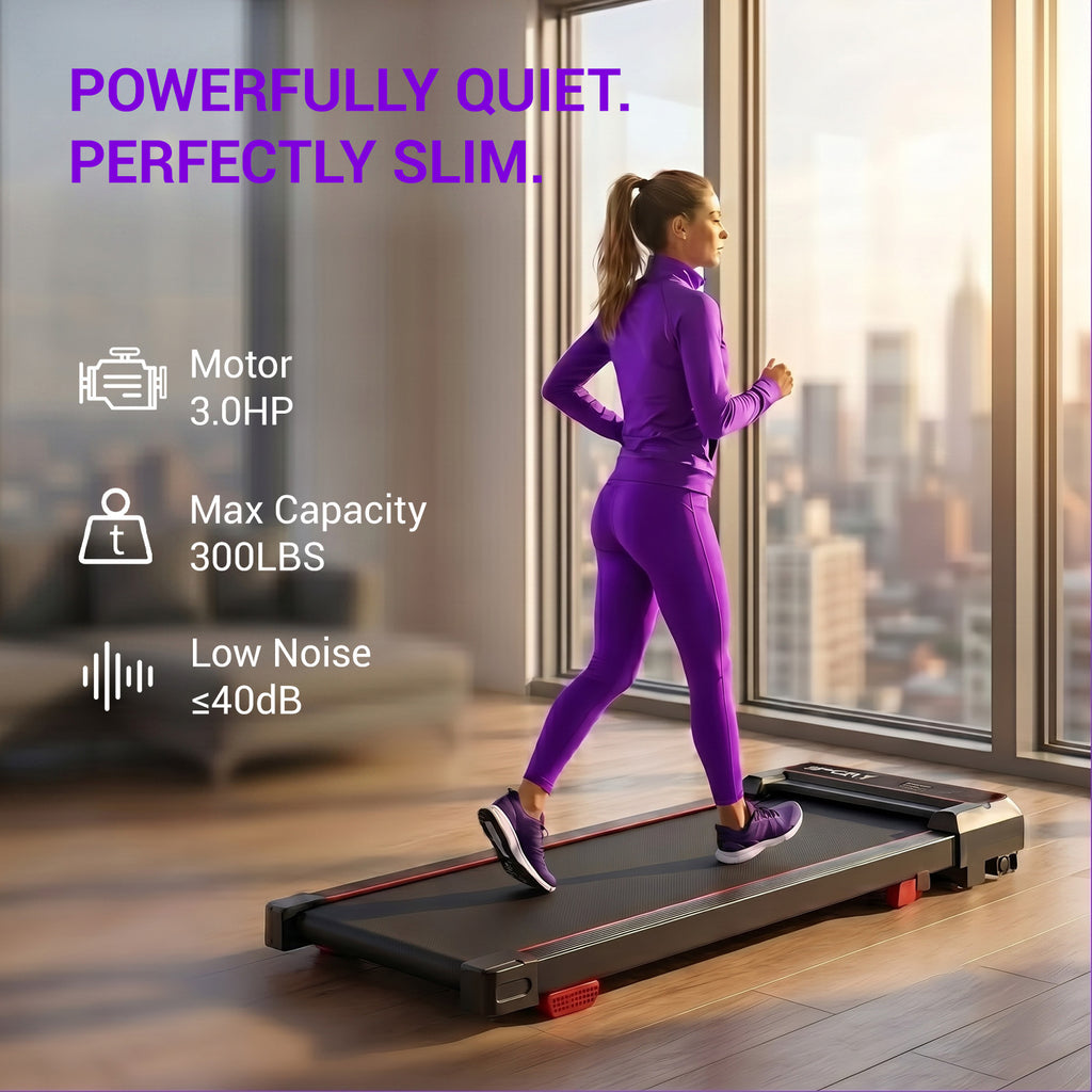 5-in-1 Walking Pad with 16% Incline & Vibration Plates – 300 lbs Capacity, Quiet 3.0HP Under Desk Treadmill for Home Office