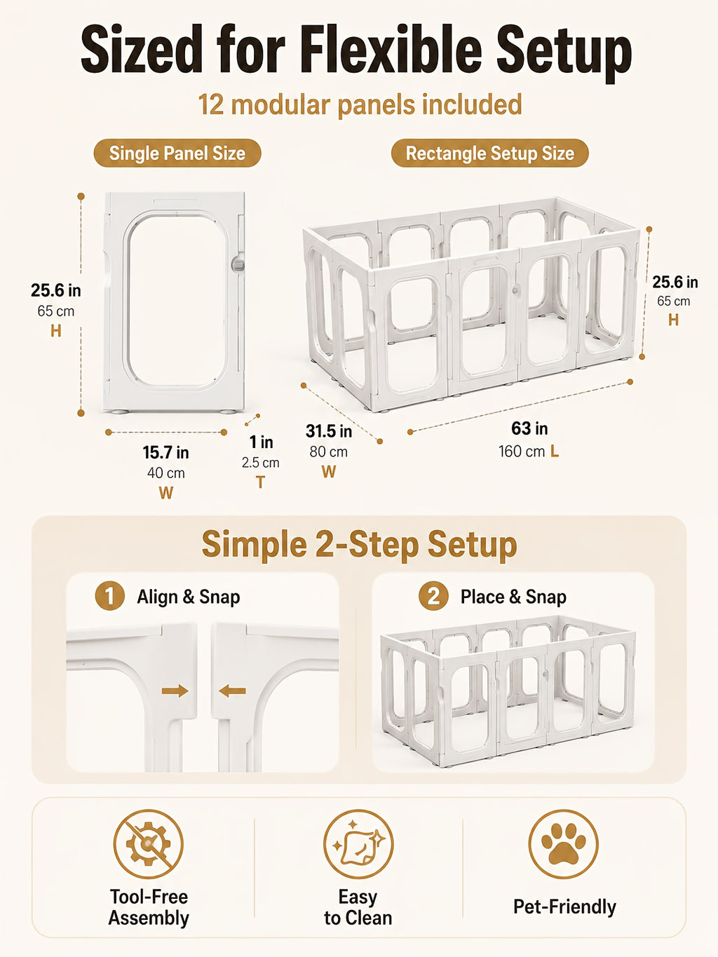[Acrylic Pet Playpen] Clear Acrylic Dog Playpen With Door, For Puppy Cat Rabbit Transparent Pet Pen, Indoor Dog Playpen, Dog Fence, Easy Assembly And Cleaning Dog Pen For Small To Medium Dogs