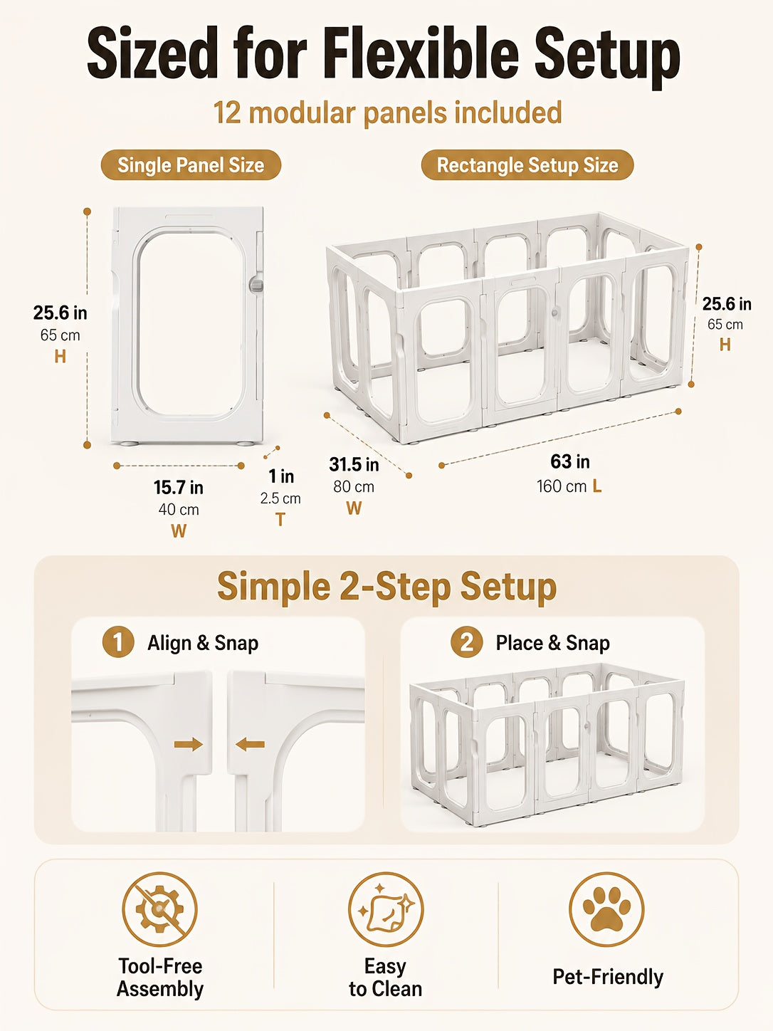 [Acrylic Pet Playpen] Clear Acrylic Dog Playpen With Door, For Puppy Cat Rabbit Transparent Pet Pen, Indoor Dog Playpen, Dog Fence, Easy Assembly And Cleaning Dog Pen For Small To Medium Dogs