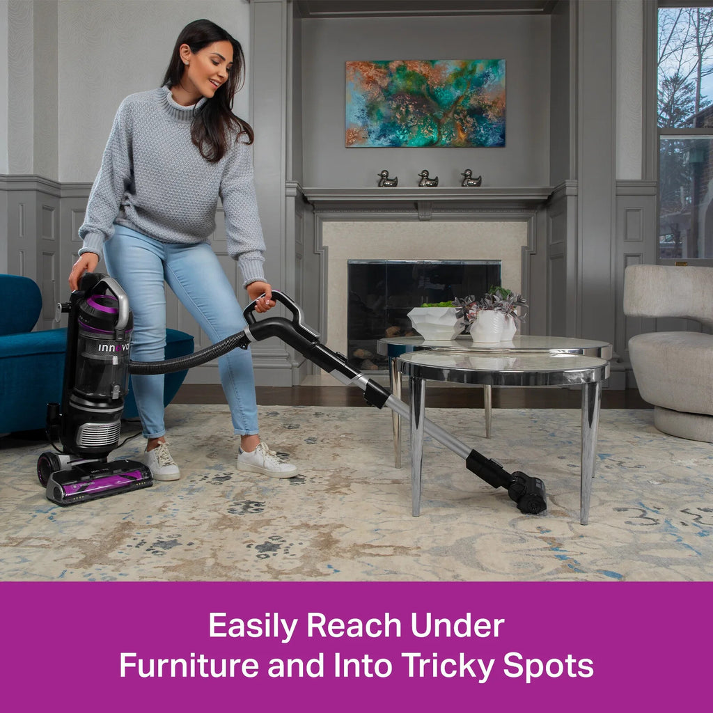 Innova by Eureka Upright Vacuum Cleaner NEU700 – Powerful Whirlwind Anti-Tangle Technology, LED Headlights, XL Dust Cup, Lightweight Design for Carpet & Hard Floors