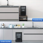 Large Ice Maker, 66Lbs/ 80Lbs/ 100Lbs Commercial Ice Maker, 24 Hour Timer, Self Cleaning Under Ice Machine, Automatic Full Ice Stop, Adjustable Ice Thickness And Ice Making Time, Suitable for Restaurants, Hospitals, Bars, Cafes, Laboratories
