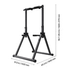 VEVOR Pull Up Bar, 330LBS Capacity Portable Pullup Bar Station, Pullup Bars Free Standing with Triangular Structure & Heavy-Duty Steel Tube, 9 Level Height Adjustment Gravity Fitness for Arms, Back