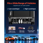 VEVOR Subwoofer Bass Package, 12 in, 1200W RMS, Dual Car Audio Subwoofer and Amp Package, with Loaded Enclosure, Separate Amplifier, and Wiring Kit, for Various Vehicles Trunks, Car Audio Systems