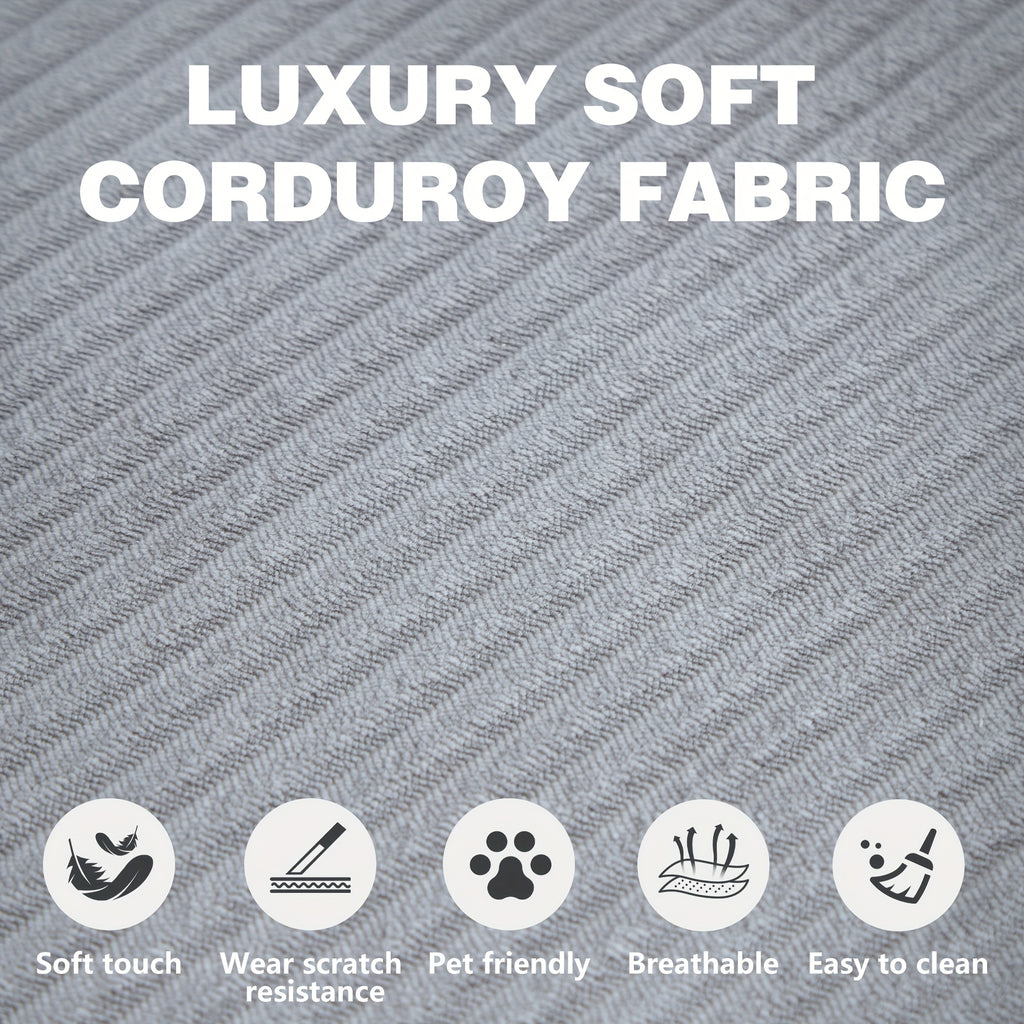 Boneless Sofa Bed, Convertible Modular Sofa With Armrest Pillow, Modular Sofa In A Box Compressed Memory Foam Sofa With Washable Sofa Cover For Living Room, Bedroom, Apartment, No Assembly