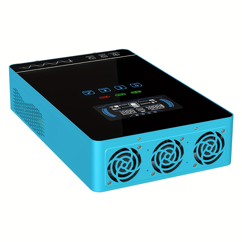 4000W Solar Hybrid Inverter DC24V 120VAC Pure Sine Wave Battery-Free Starting Built MPPT 140A Solar Charger, 6.25 Inch LCD Screen And Touch Buttons