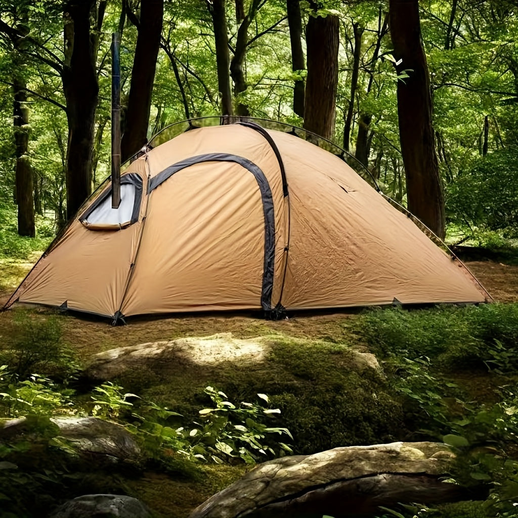 Campravox Hot Tent for Camping with Chimney, a Portable Backpacking Tent Featuring an Inner Tent And Stove Jack, Suitable for 1-2 People for Outdoor Hiking And Hunting