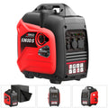 Portable Inverter Generator, Ultra Quiet, CO Alarm, Peak 2500W Rated 1900W, Peak 3200W Rated 2600W, Peak 3600W Rated 3000W, Peak 4000W Rated 3200W, Peak 4500W Rated 3600W, Ideal for Yard, Lawn, Garden, Camping, RV, Home Backup Power