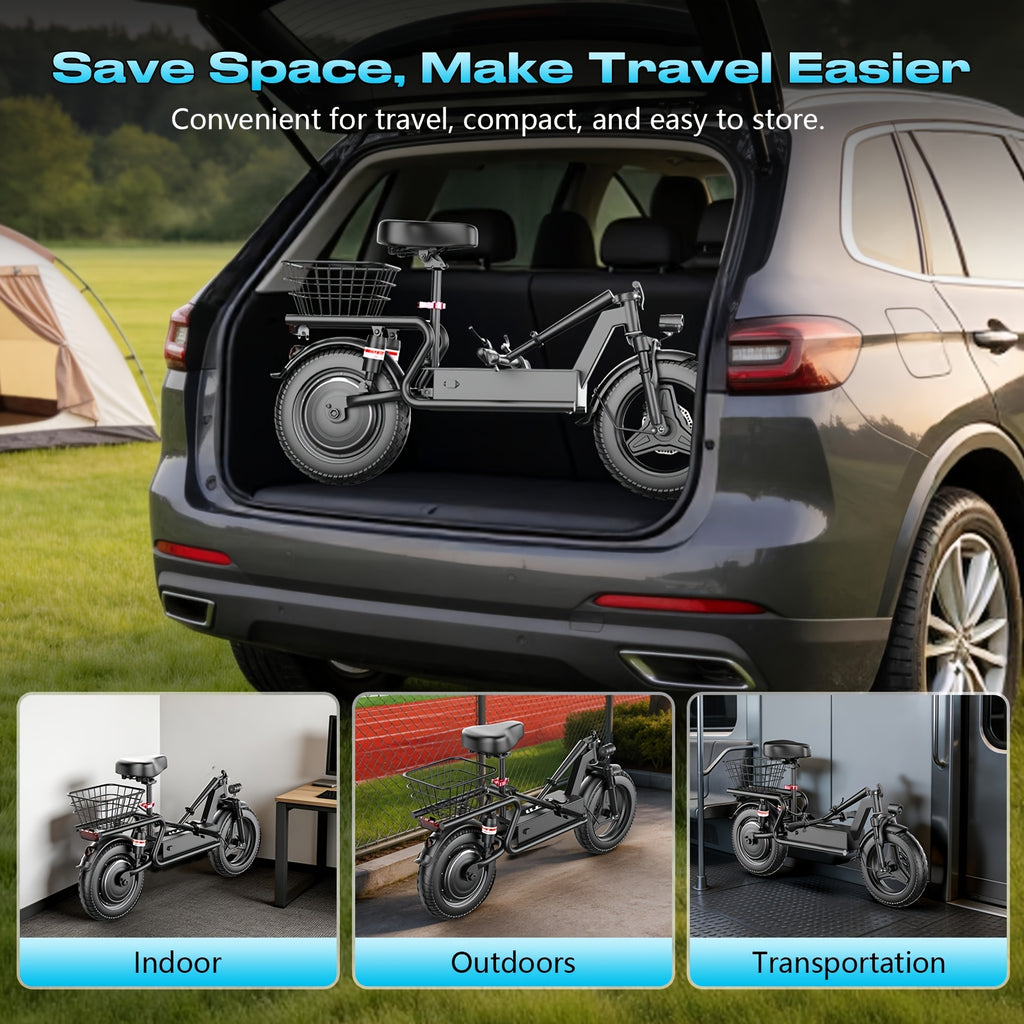 749W Electric Scooter with Seat, 48V 15AH Large-Capacity Battery, 35-mile Long Range & 19.9 MPH Speed, 14" Pneumatic Tire, Height-Adjustable Seat & Handlebar, Dual-Suspension Commuting Scooter with Basket