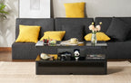 Modern LED Coffee Table for Living Rooms and Patios in Black or White with 16-Color Lighting
