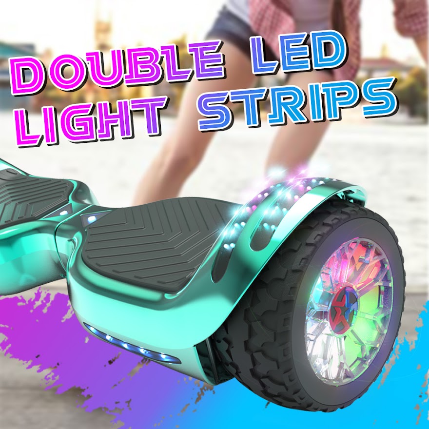 6.5-Inch Hoverboard with 10-Mile Range and 7 MPH Top Speed, Self-Balancing Electric Scooter with Dual Motors, Portable Design and Smooth Riding Performance. The compact 6.5-inch wheels provide responsive handling and easy control, while the rechargeable b