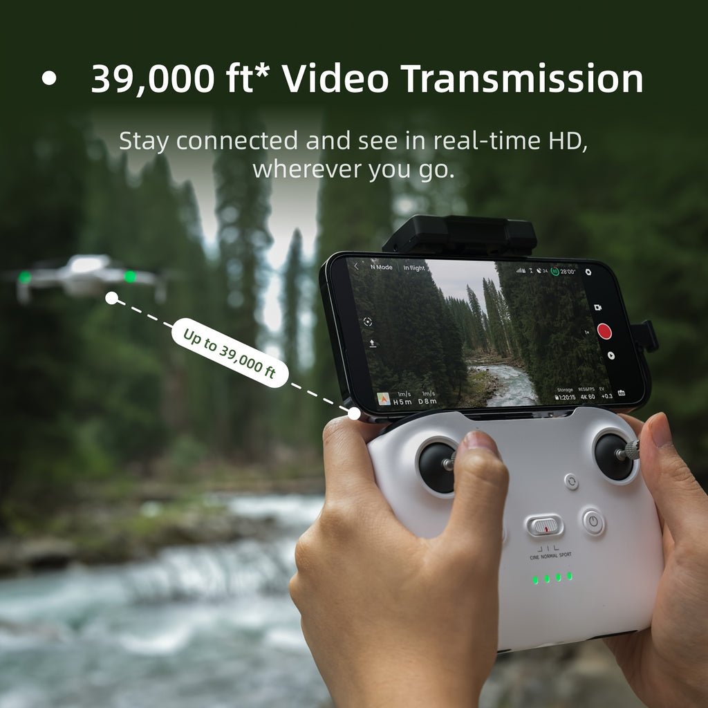 Skyrover S1 Mini Camera Drone with 4K/60Fps Video, 3-Axis Gimbal Stabilization, 39, 000Ft Video Transmission, 40-Minute Flight Time, Under 249G, Auto Tracking, Auto Return Home