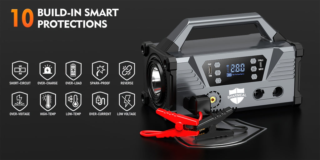 15-in-1 Jump Starter with Air Compressor 26000A 160PSI 30W Charging, Portable Car Battery Jump Starter (All Gas/All Diesel) Jump Box Car Battery Jumper Starter Portable Jumper Cables, LED Lights, Battery Chargers, Winter Essentials, Holiday Gifts.