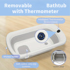 Adjustable 2-In-1 Bathtub with Changing Table, Waterproof Diaper Changing Station Portable Changing Table Adjustable Height Organizer with Storage Racks for Home Furniture