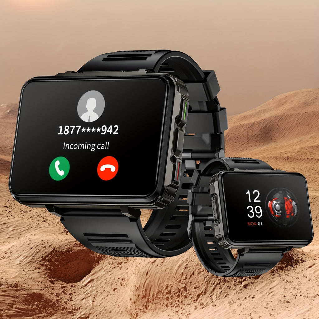 LOKMAT APPLL 5 MAX Smart Watch, 2.4" TFT Screen MTK6762 Chipset Dual Camera Smart Watch Phone Replace Strap with Flashlight
