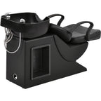 Professional Salon SPA Shampoo Bed, Equipped with Adjustable Seat, ABS Plastic Shampoo Basin and Independent Footrest, Elegant and Practical Design, Specially Designed for Beauty Salons, Suitable for Barber Shops, Home Massage Chairs, Massage Chair C