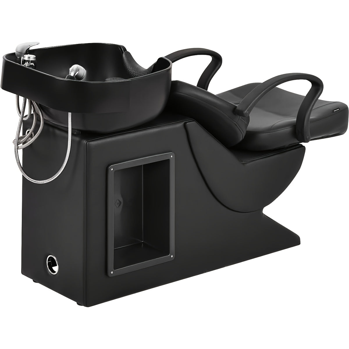 Professional Salon SPA Shampoo Bed, Equipped with Adjustable Seat, ABS Plastic Shampoo Basin and Independent Footrest, Elegant and Practical Design, Specially Designed for Beauty Salons, Suitable for Barber Shops, Home Massage Chairs, Massage Chair C