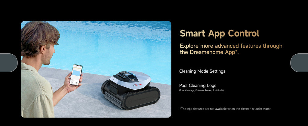 Dreame NEW Z1 Pro Cordless Robotic Pool Cleaner, LiFi Remote Control, 8000 GPH Suction, Waterline Horizontal Cleaning, Auto-Retrieval, Automatic Pool Vacuum for Above & In-Ground Pools, Upgraded Version