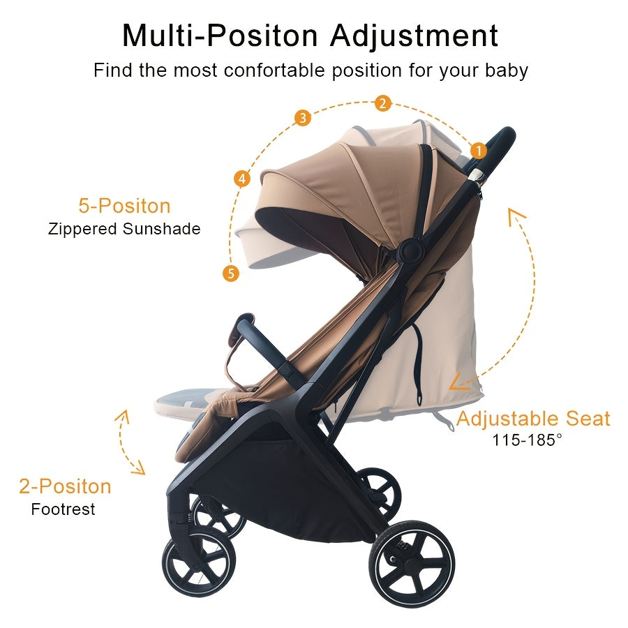Baby Stroller, Lightweight And Foldable, Can Sit Or Lie Down, Available in All Seasons, a Must-Have for Spring Trips