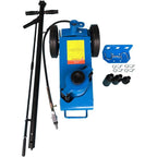 MEFEIR 22 Ton Air Hydraulic Floor Jack，44000 lbs Capacity Air-Operated Floor Jack with Extension Saddle Set and Wheels for Heavy Duty Lifting，Blue