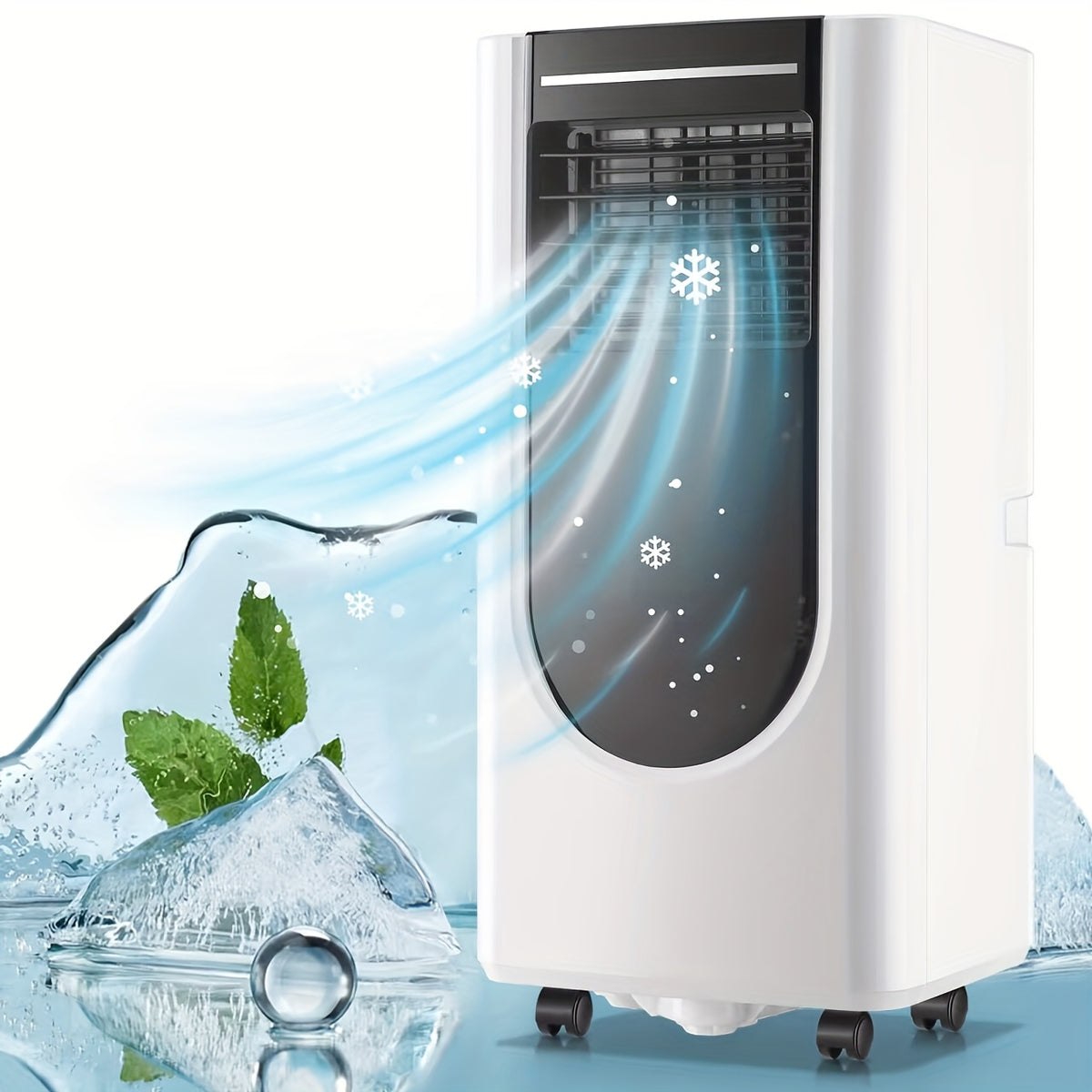 8000 BTU ASHRAE(4400 BTU SACC) Portable Air Conditioner With Remote Control, 3-in-1 Freestanding AC Unit, Cool Rooms Up To 250 Sq Ft
