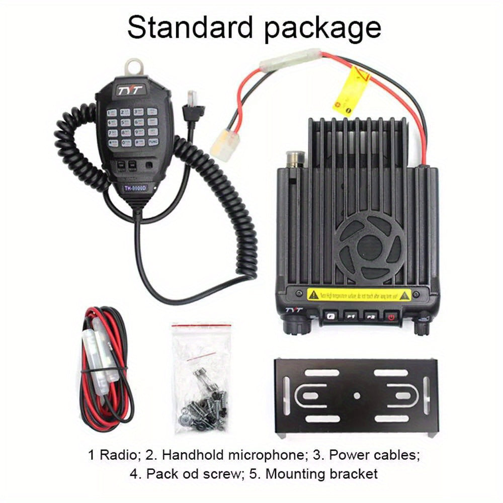 TYT TH-9000D Ham Radio 220-260MHz 60W High Power 200 Channels Mobile Transceiver, Car intercom, easy to install