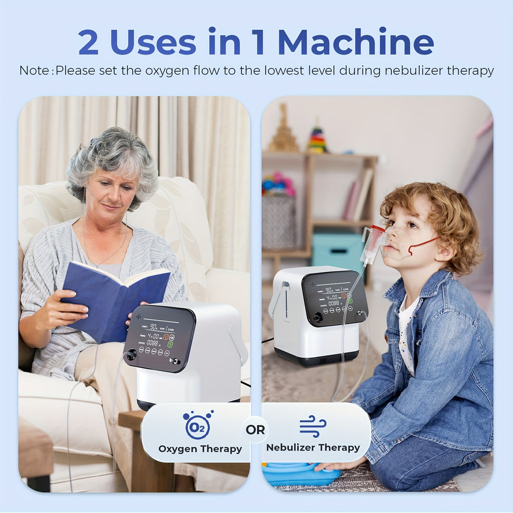 [Remote Control] VARON Smart Oxygen Concentrator With Car Use | Real-Time Oxgen Purity Monitoring | Voice Alerts & Remote Control
