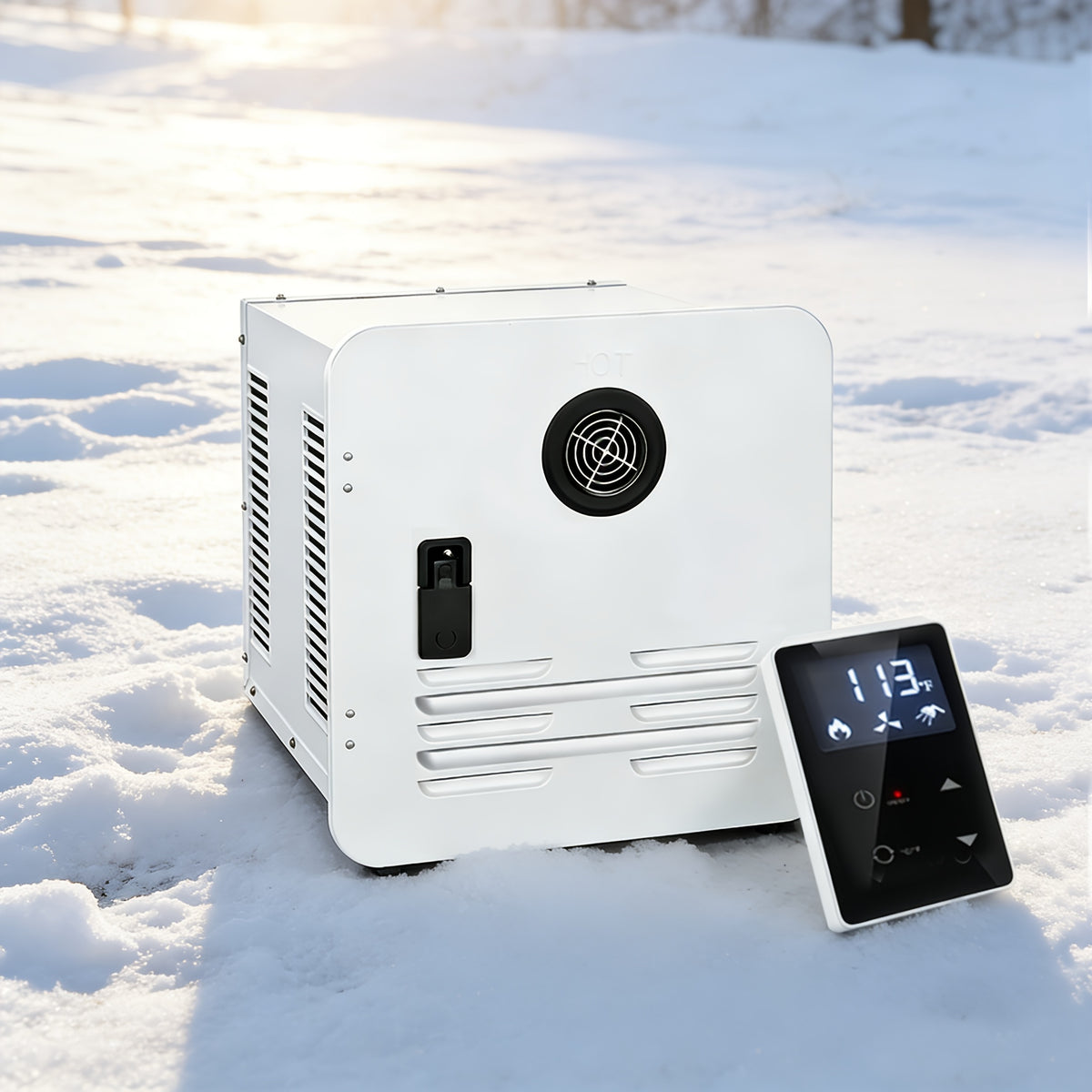 Newly Upgraded Instant Water Heater for RVs | Front Outlet, Propane-Powered, Tankless, White Door, Suitable for High Altitudes and Ordinary Roads, Compatible with All RVs (68000BTU) - SEDEKE