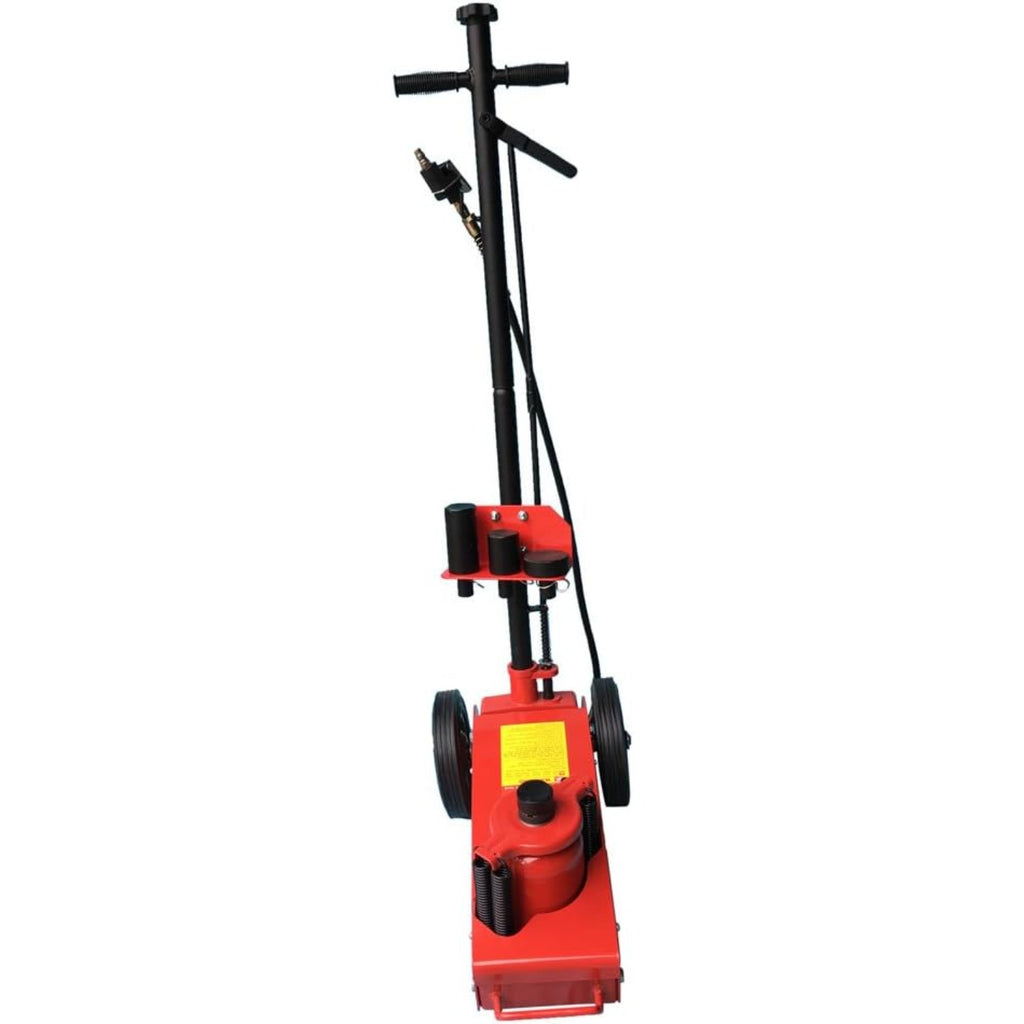 MEFEIR 22 Ton Air Hydraulic Floor Jack，44000 lbs Capacity Air-Operated Floor Jack with Extension Saddle Set and Wheels for Heavy Duty Lifting，Blue