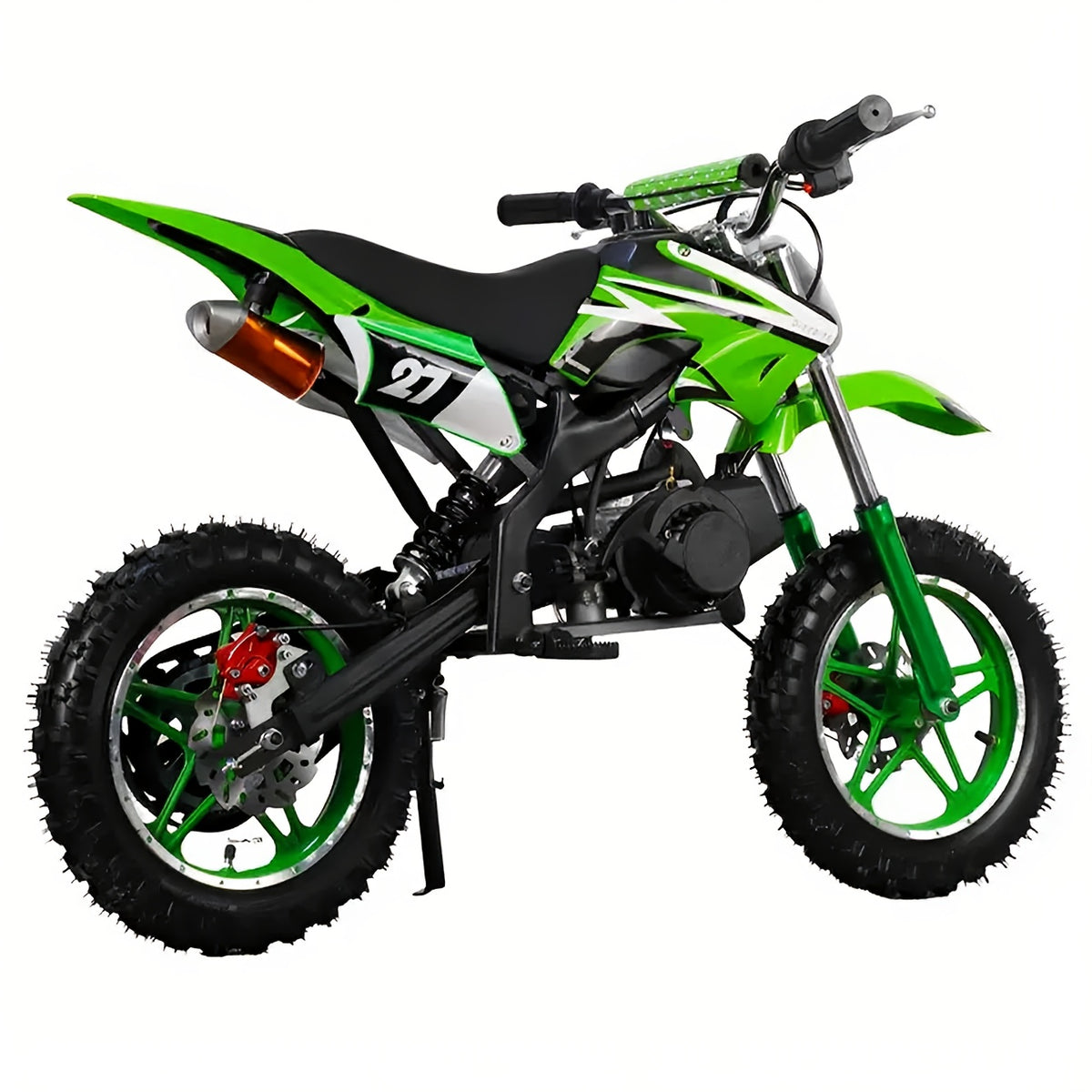 Gas Dirt Bike 49CC 2-stroke Off-road Vehicle, Mini Bike Gas Powered Motorcycle Off-road Race, Off-road Mini Motorcycle, Gas Off-road Motorcycle Go Kart, Gas Off-road Vehicle with A Load Capacity Of 300 Pounds Dirt Bike
