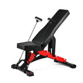 Heavy Duty Adjustable Weight Bench with Resistance Bands And Leg Support, Multi-Function Sit-Up Bench for Home Strength Training, Bench Press, Push-Ups And Ab Workout