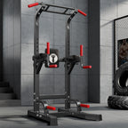Power Tower Pull Up Bar Dip Stand, 10 Adjustable Height Free Standing Assistive Trainer Dip Station, Multi-Function Strength Training Fitness Workout Station for Home Gym Fitness Equipment Equipment
