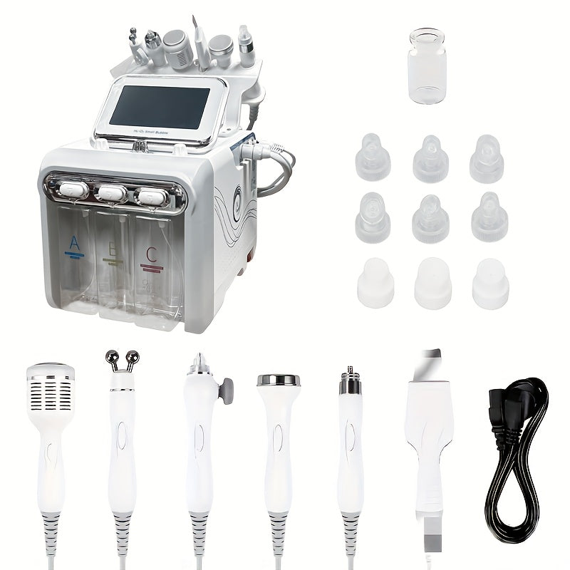 6in 1 Hydroxyl Facial Skin Cleansing Machine for Beauty Salon Home Use Multi-functional Facial Spa Beauty Instrument