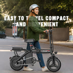 Folding Electric Bike for Adults — Lightweight 500W Commuter Model with Removable 48V 10Ah Battery