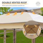 11x11 Instant Pop-Up Gazebo Tent with Mosquito Netting Suitable for Outdoor, Portable Canopy for Camping, Picnic, Backyard, Poolside - Setup, No Assembly Required, Lightweight Frame & Netted Walls for