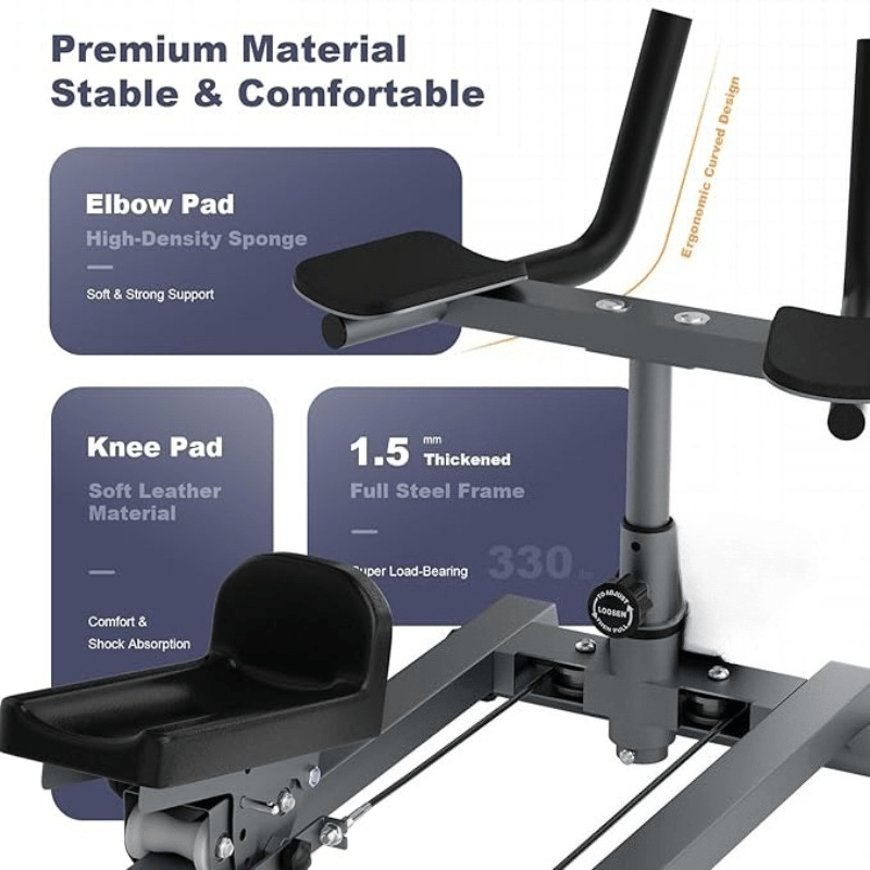 SHANG Y Crawling Machine Workout - Twist and Stretch Trainer, Metal Detachable Crawling Exercise Machine, Exercise Equipment for Home & Gym, Abdominal, Waist and Core Training, Bearing 330lb