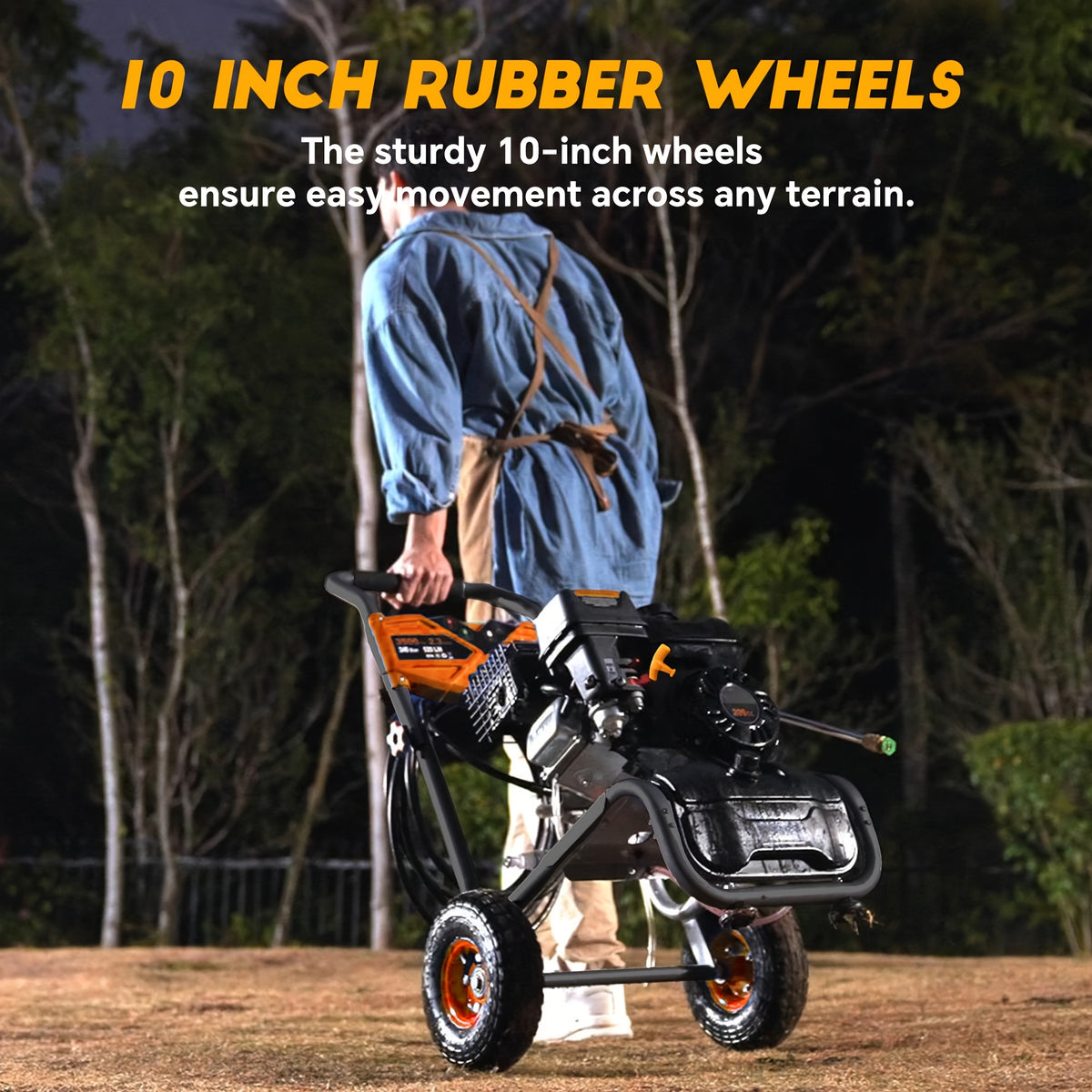 3500PSI Pressure Washer -2.3GPM 212CC Gasoline Washer with 25ft Hose And 4 Quick-Connect Multi-Angle Nozzle, Courtyard Car High-pressure Washer, Perfect for Cleaning Outdoor Surfaces, Roads, And Walls