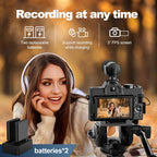 NBD Digital Cameras for Photography 5K, 48MP Autofocus Vlogging Camera for YouTube with 32GB TF Card & 2 Batteries, 16X Zoom Anti-Shake Video Camera with 52mm Wide Angle And Macro Lens., Social Media Content Creation, Youtube Content Creation