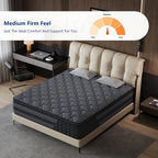 Luxury Mattress 8" 10" 12" 14" Twin Full Queen King Size Gel Memory Foam Pocket Spring Hydird Mattress in A Box Medium Firm