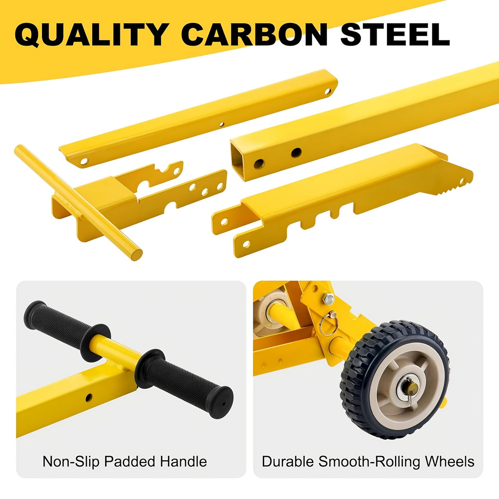 800 LBS Lawn Mower Lift Jack, Foldable Heavy Duty Zero Turn Mower Jack, Compatible with ZTR, Commercial And Walk-Behind Mowers, Comes with Installation Guide