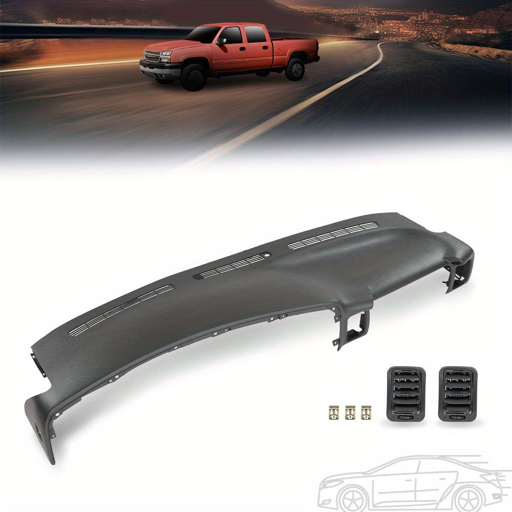 Upper Dashboard Dash Cover Cap with Ventilation Grille Fit for Chevy for Silverado for GMC for Sierra for 1500 for 2500HD for 3500 for Avalanche for Tahoe for Suburban for Yukon XL 1999-2006 Dash Cover Panel Blue/Dark Gray/Gray/Brown