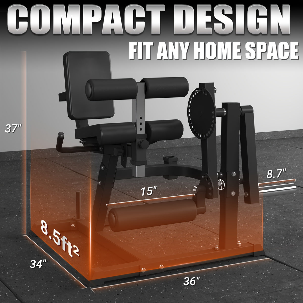 Leg Extension And Curl Machine, Lower Body Special Leg Machine, Leg Rotary Extension for Thigh, Adjustable Leg Exercise Bench with Plate Loaded