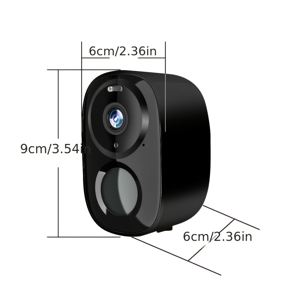 4pcs/6pcs/8pcs Black Solar Powered 4K Wireless Outdoor Security Surveillance Camera, Artificial Intelligence Motion Detection, Two-way Voice Call, Color And Infrared Night Vision,.