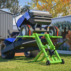 Sturdy 500 Lbs Capacity Lawn Mower Lift Jack - with Hydraulic Jack · Riding Mower Lift Foldable Design | for Zero Turn Mower Lift and Garden Tractors - for Mower Maintenance or Repair