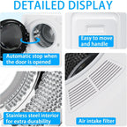 [Portable Compact Dryer] 2.6 Cu.Ft Portable Clothes Dryer, Compact Dryer With Stainless Steel Tub, 5 Modes Auto Stop & Easy Control Electric Dryers, Ideal For Laundry, Apartments, Dorms, RVs, White