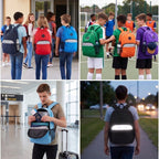 Trailmaker (24 Pack) 17" Backpack – Reflective School Backpack with Padded Straps, Water Bottle Pockets for Kids & Adults, School Travel Camp