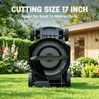 Deli Steelite 17"/13" Cordless Lawn Mower, 21V Battery Powered Walk-Behind Push Mowers, Electric Lawn Mowers With Brushless Motor, 2-in-1 Mulching & Bagging, 6/5 Heights Adjustment, 1*4.0 Battery Or 2*4.0 Batteries