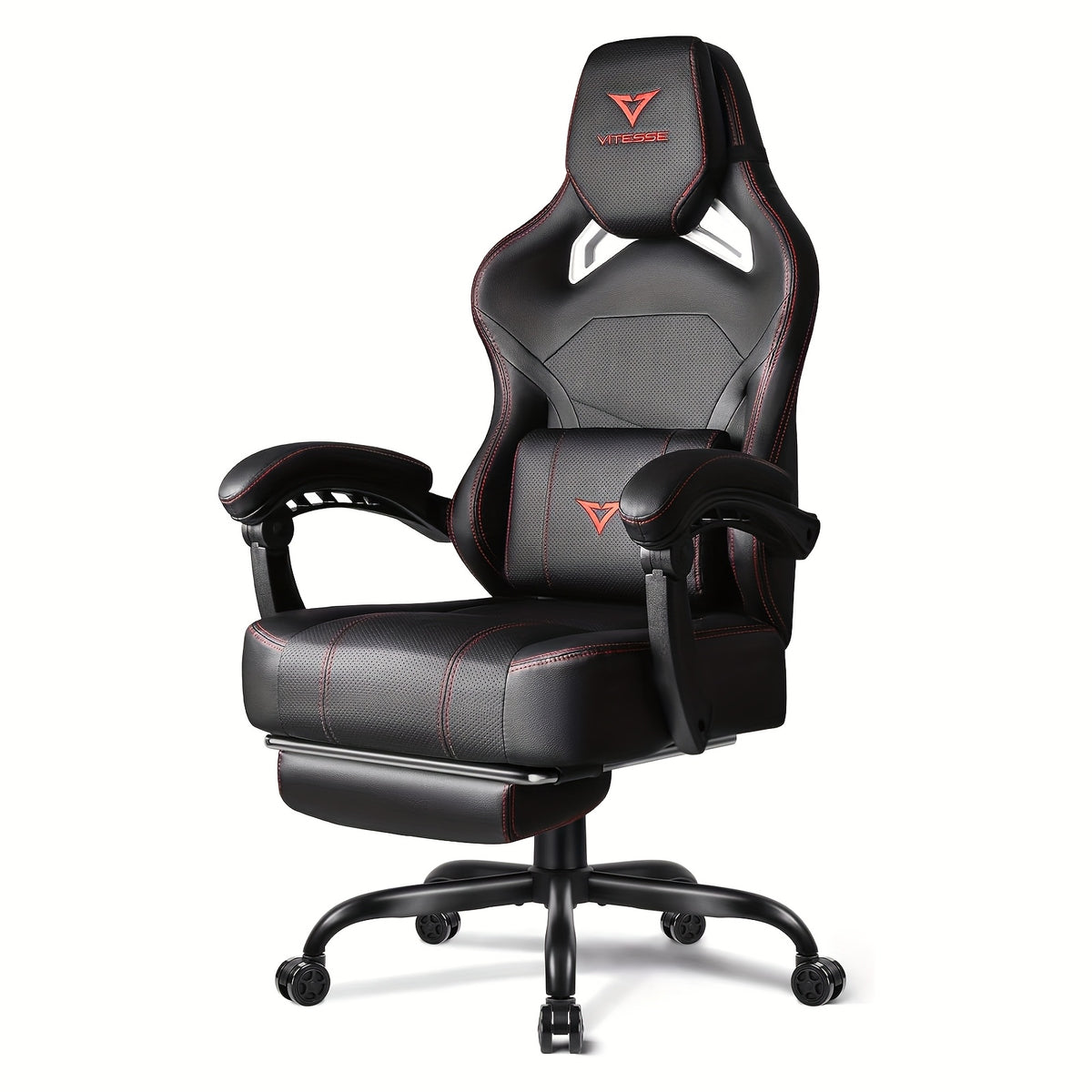 Big And Tall Gaming Chair 400lb Weight Capacity With Footrest, Ergonomic Video Game Chair For Adults With Oversized Headrest And Lumbar Pillow, Computer Chair Gaming For Office